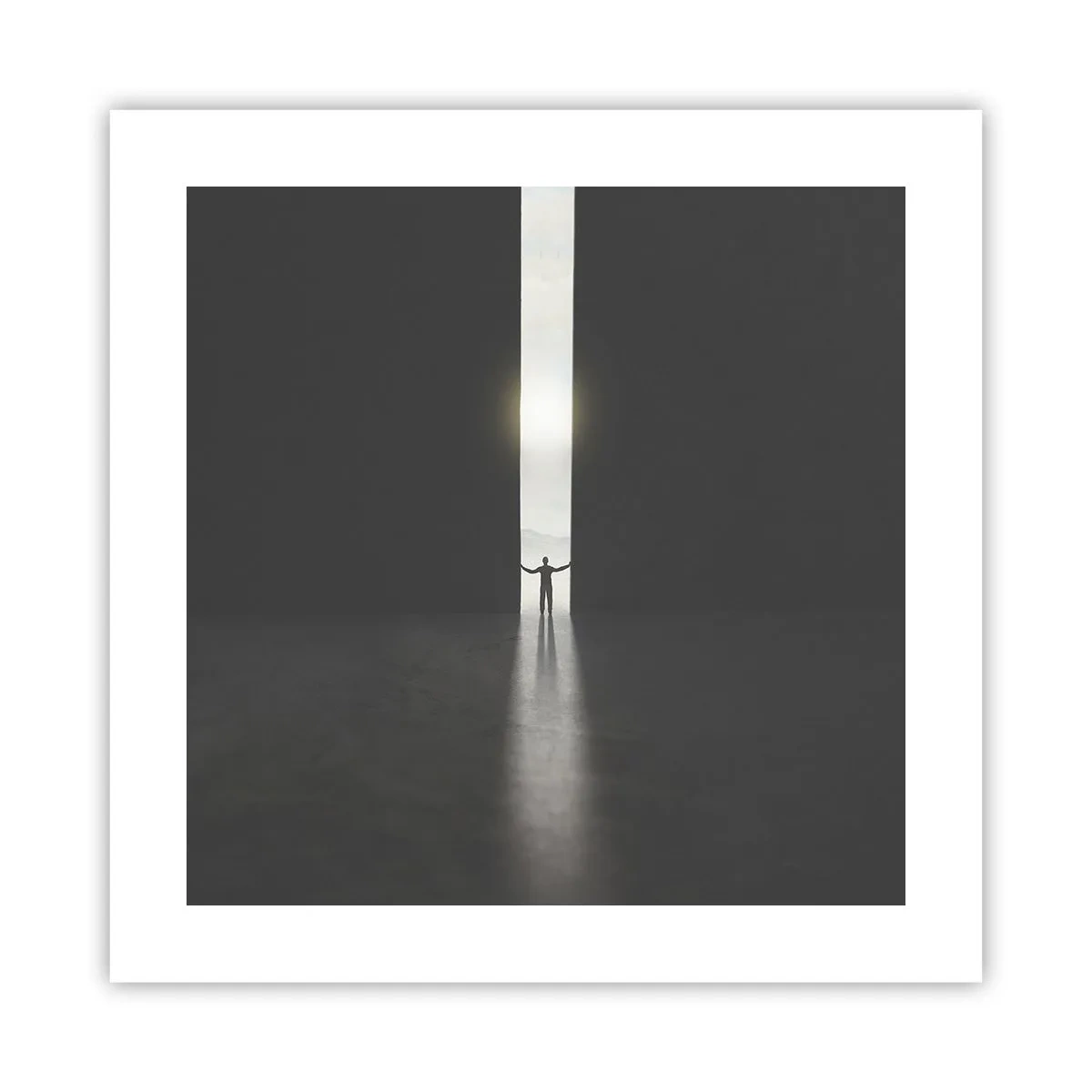 Plakat - Krok do jasnej przyszłości - 40x40 cm