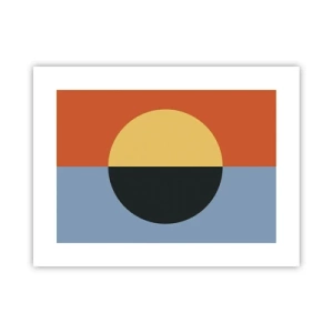 Plakat - Kompozycja ciepła i chłodu - 40x30 cm