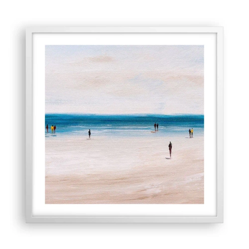 Plakat w białej ramie - Naturalna potrzeba - 50x50 cm