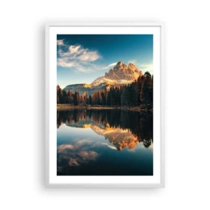 Plakat w białej ramie - Pejzaż podwójny - 50x70 cm