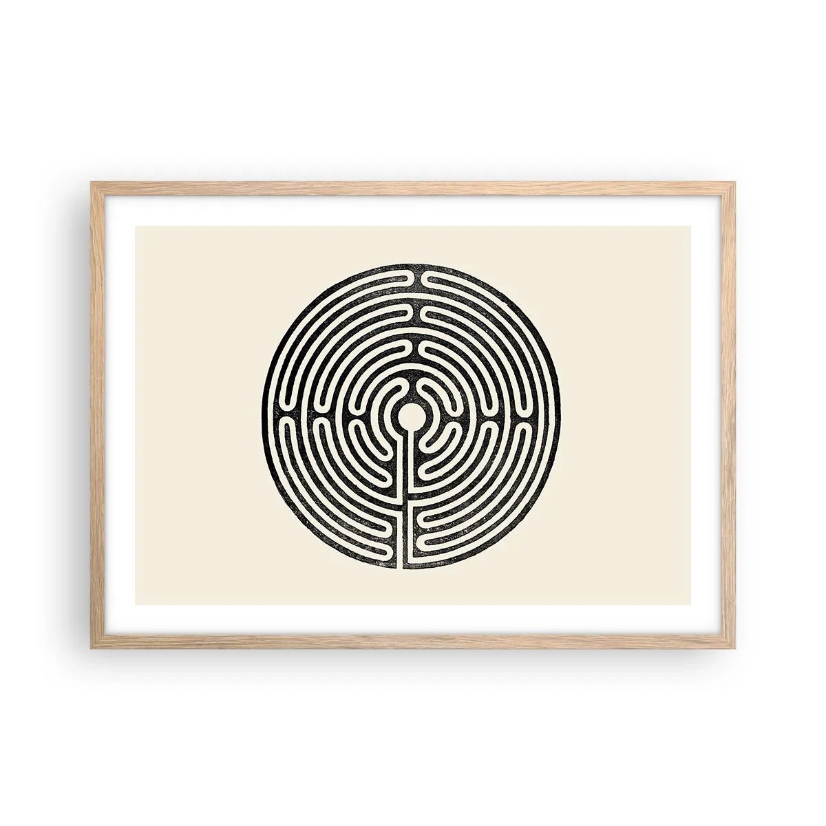 Plakat w ramie jasny dąb - Tajemniczy porządek - 70x50 cm