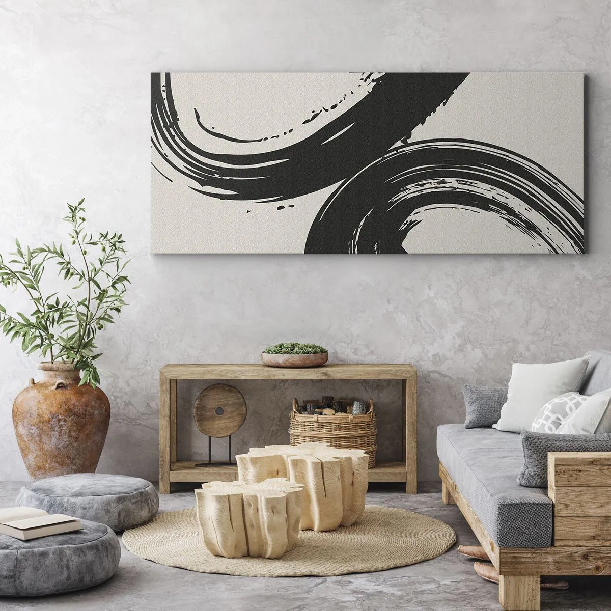 Obraz na płótnie - Zamaszyście i koliście - 100x40 cm