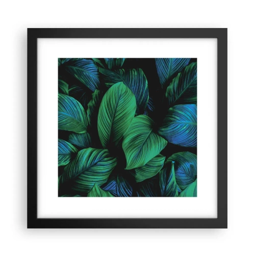 Plakat w czarnej ramie - W zielonym tłumie - 30x30 cm