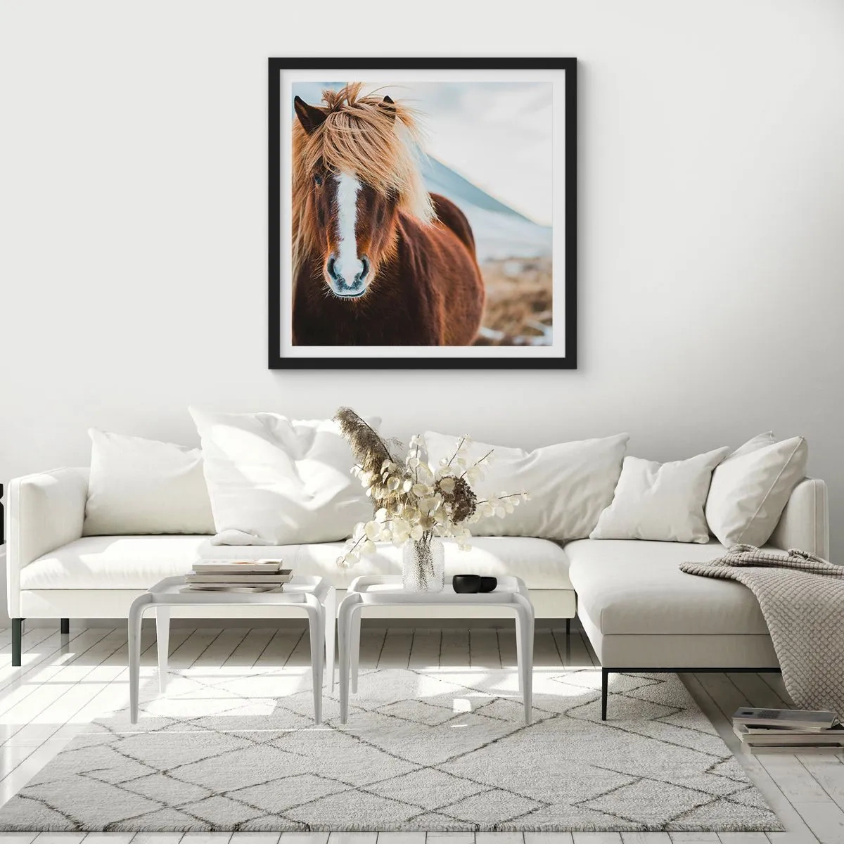 Plakat w czarnej ramie - Czujesz wolność? - 60x60 cm