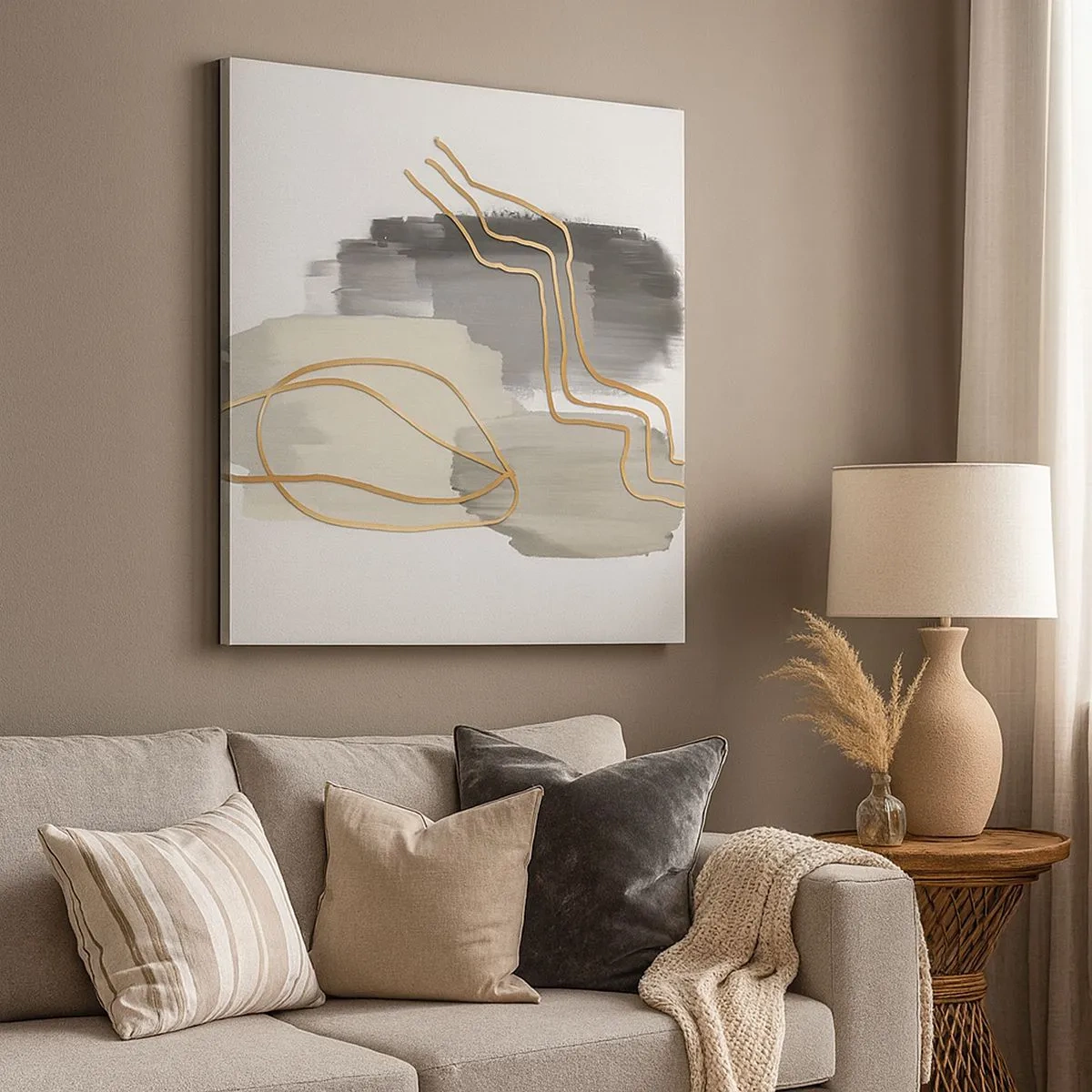 Obraz na płótnie - Trwanie i ruch - 30x30 cm