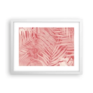 Plakat w białej ramie - Różowy koncept - 40x30 cm