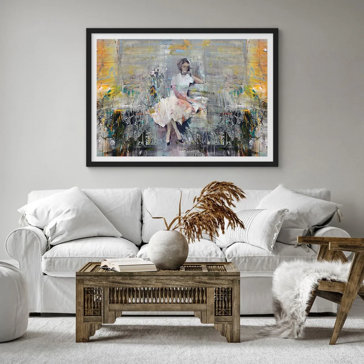 Plakat w czarnej ramie - Klasyczna i nowoczesna - 50x40 cm