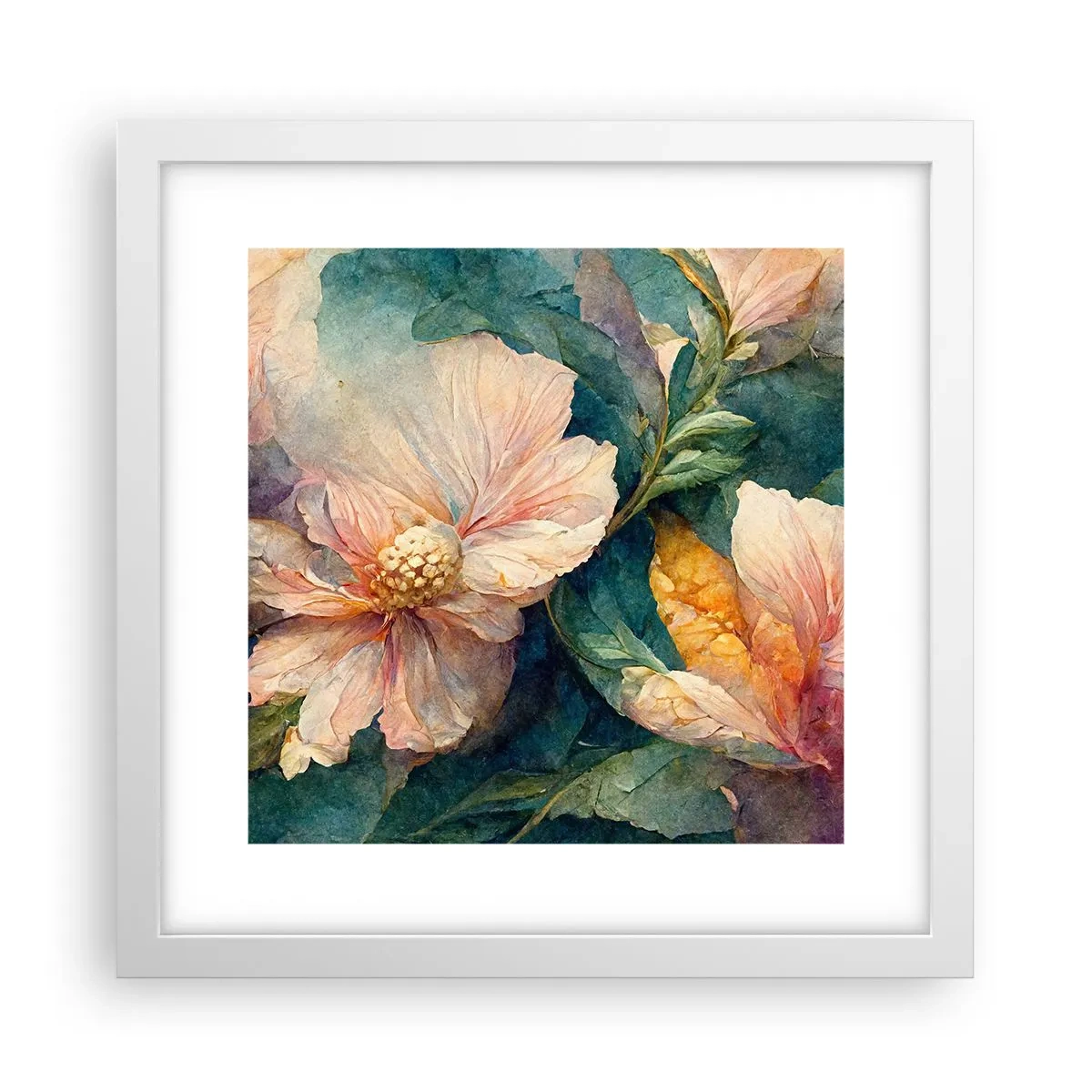 Plakat w białej ramie - Sama subtelność - 30x30 cm