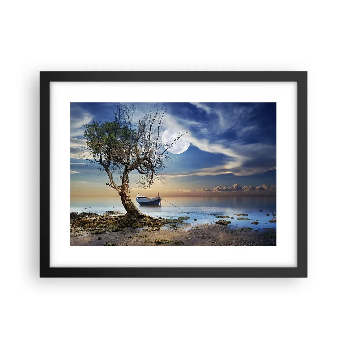 Plakat w czarnej ramie - To koniec czy początek? - 40x30 cm