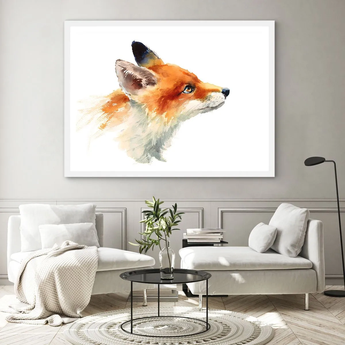 Plakat w białej ramie - Ostrożności nigdy za wiele - 100x70 cm