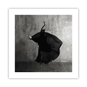 Plakat - Pełne pasji pas - 40x40 cm