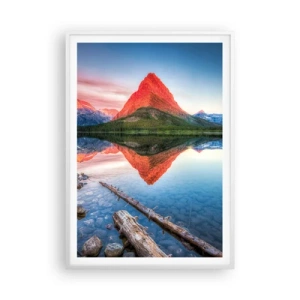 Plakat w białej ramie - Żar i chłód - 70x100 cm