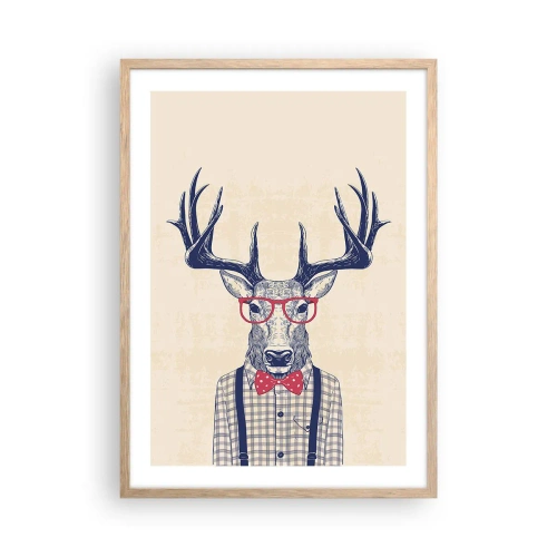 Plakat w ramie jasny dąb - Zabawna ekstrawagancja - 50x70 cm