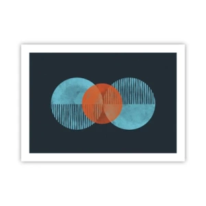 Plakat - Kompozycja symetryczna - 70x50 cm