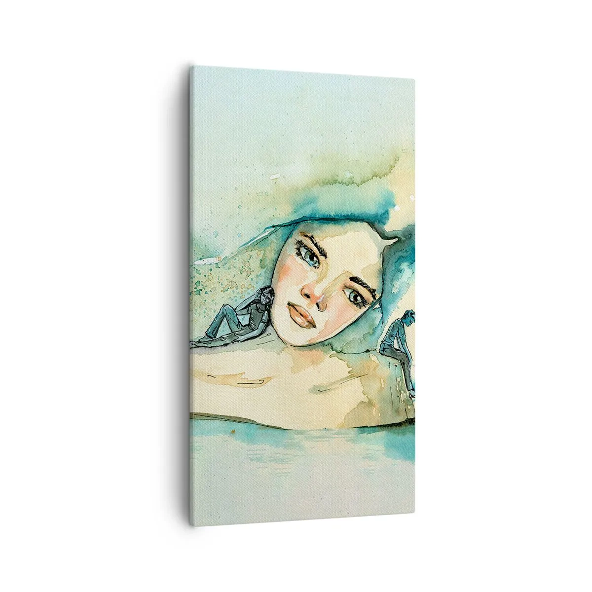 Obraz na płótnie - Am I blue? - 55x100 cm