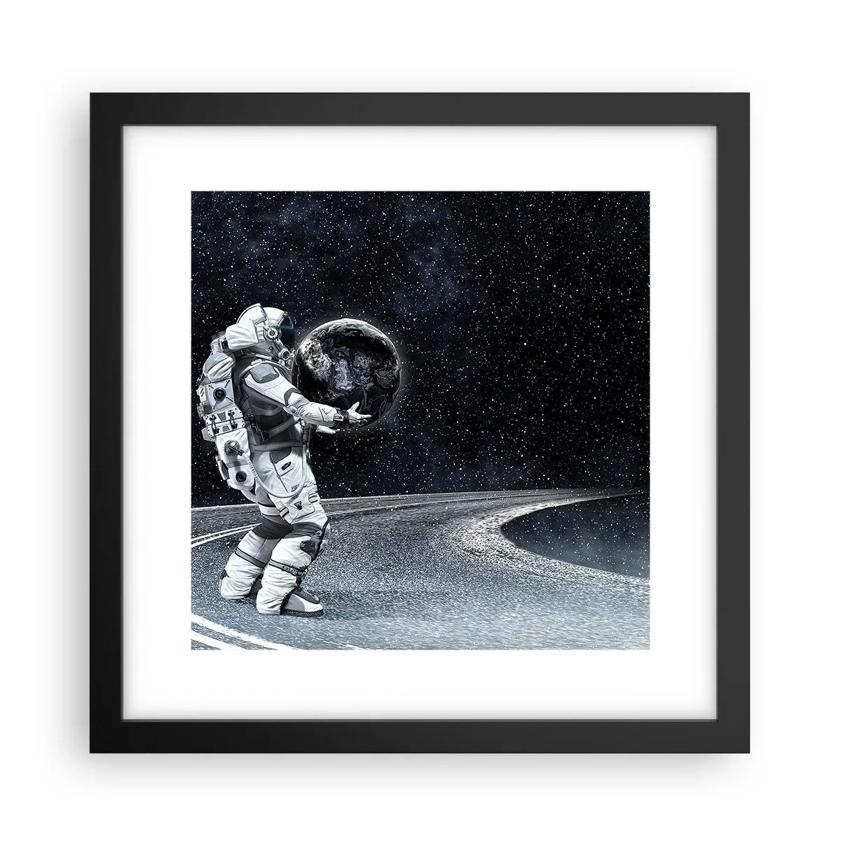 Plakat w czarnej ramie - Na Mlecznej Drodze - 30x30 cm