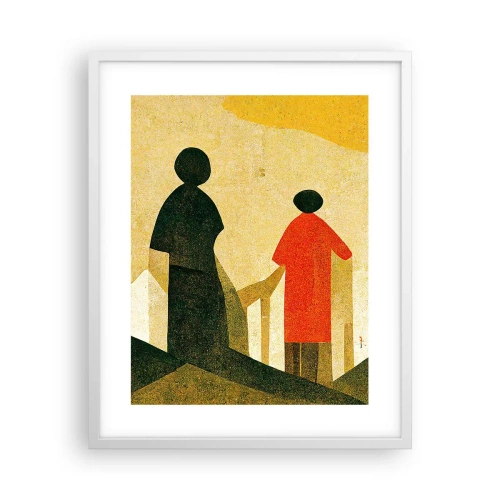 Plakat w białej ramie - Jeszcze daleka droga - 40x50 cm