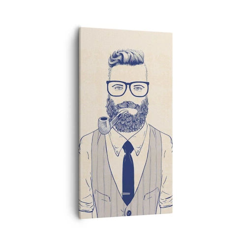 Obraz na płótnie - Pogodny, męski i modny - 55x100 cm