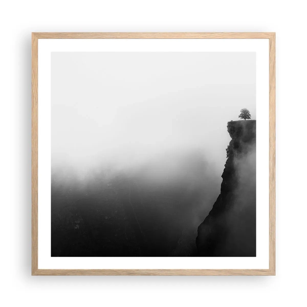 Plakat w ramie jasny dąb - Na skraju świata - 60x60 cm