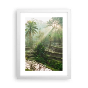 Plakat w białej ramie - Dorastać w słońcu - 30x40 cm
