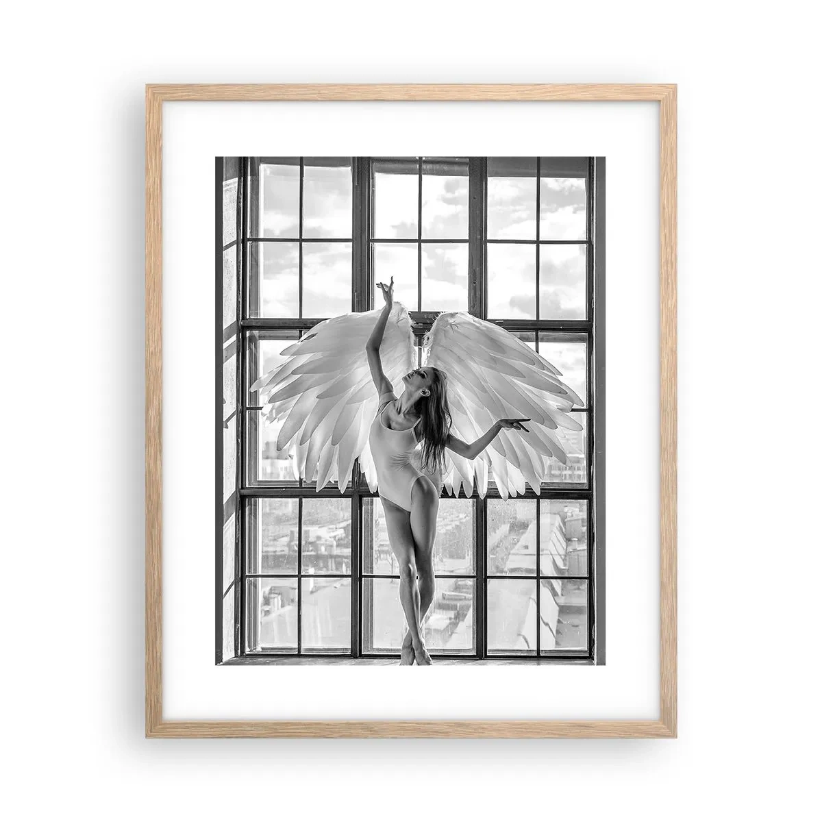 Plakat w ramie jasny dąb - Miasto aniołów? - 40x50 cm