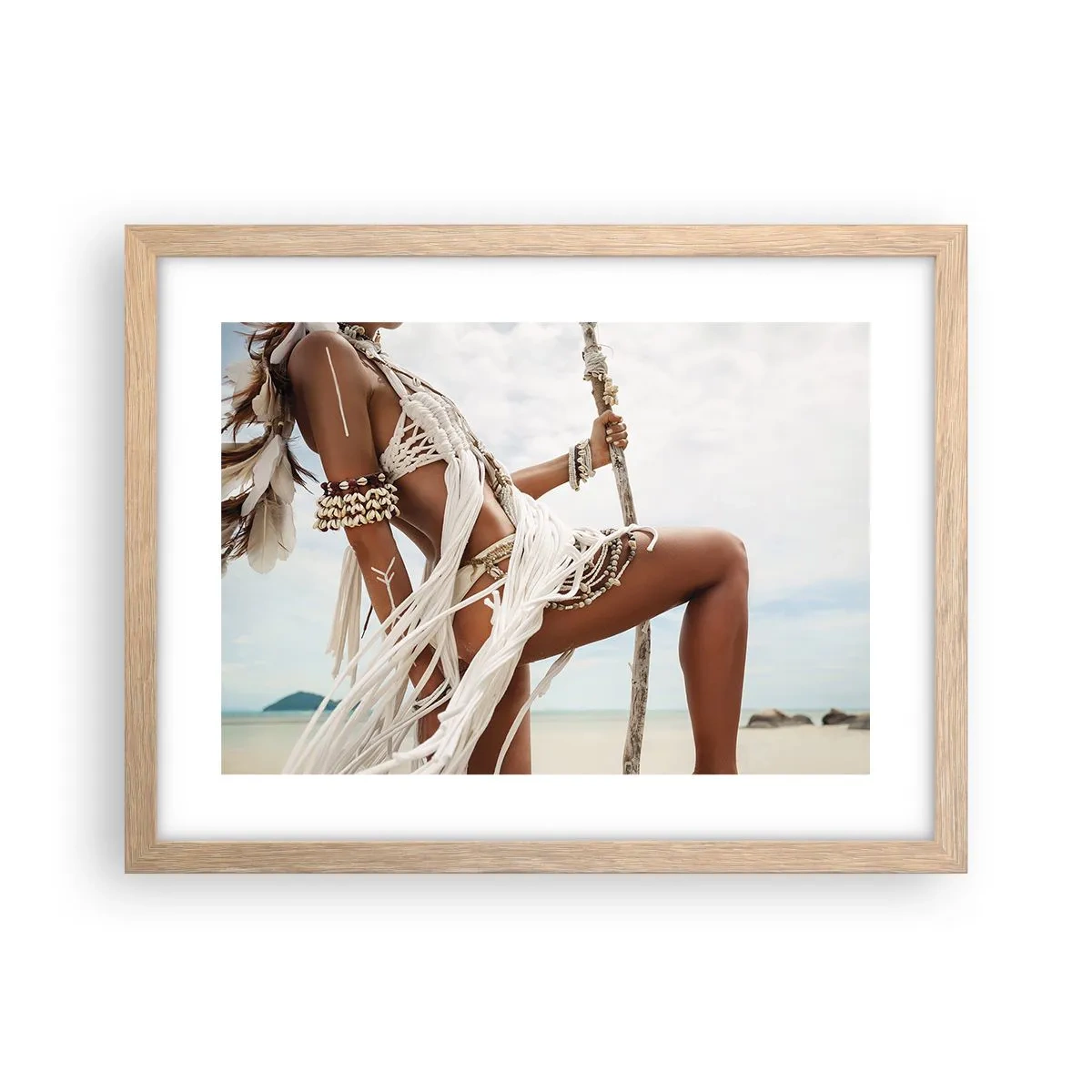 Plakat w ramie jasny dąb - Kapłanka słońca - 40x30 cm