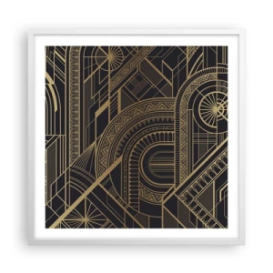 Plakat w białej ramie - Koncepty, idee, plany - 60x60 cm