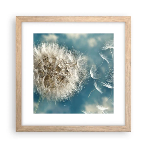 Plakat w ramie jasny dąb - Oddech anioła - 30x30 cm