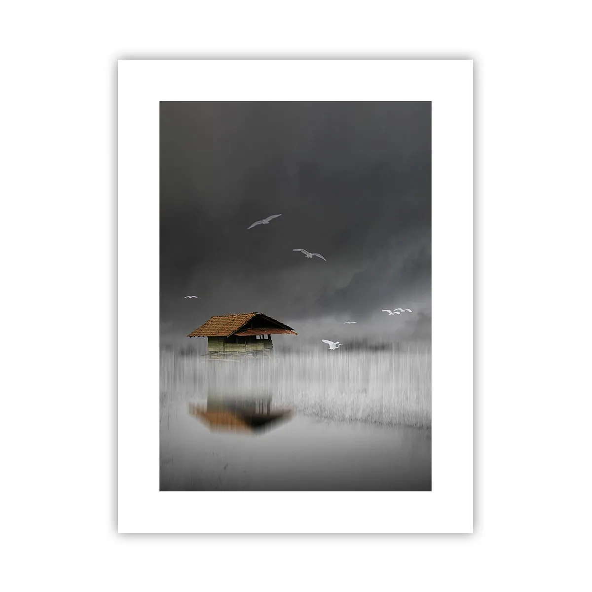 Plakat - Schronienie przed deszczem - 30x40 cm