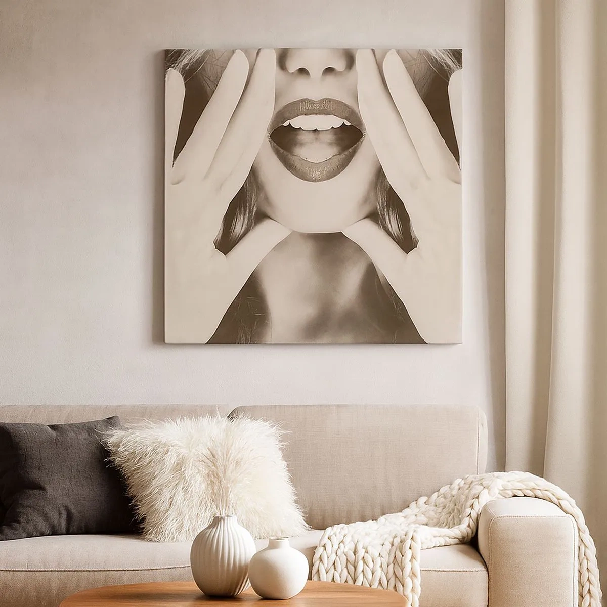 Obraz na płótnie - Już idę! - 30x30 cm