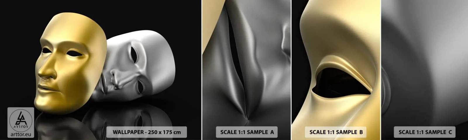 Fototapeta Próbka Standard Eco - Życie to jest teatr - Maska, Sztuka, Teatr - 100x30 cm