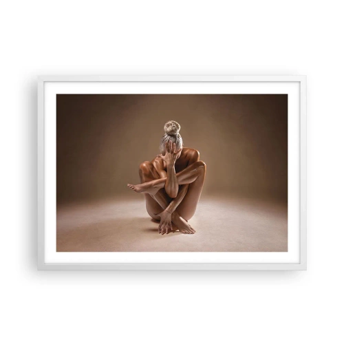 Plakat w białej ramie - Jedność ciała i ducha - 70x50 cm