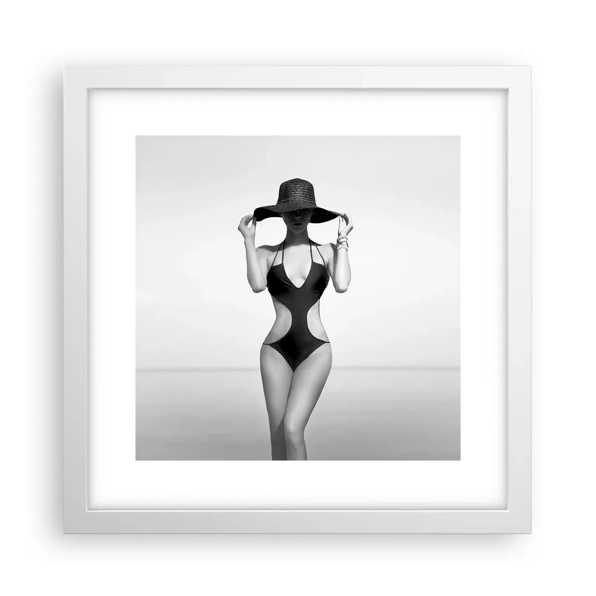 Plakat w białej ramie - Na imię mi: Elegancja - 30x30 cm