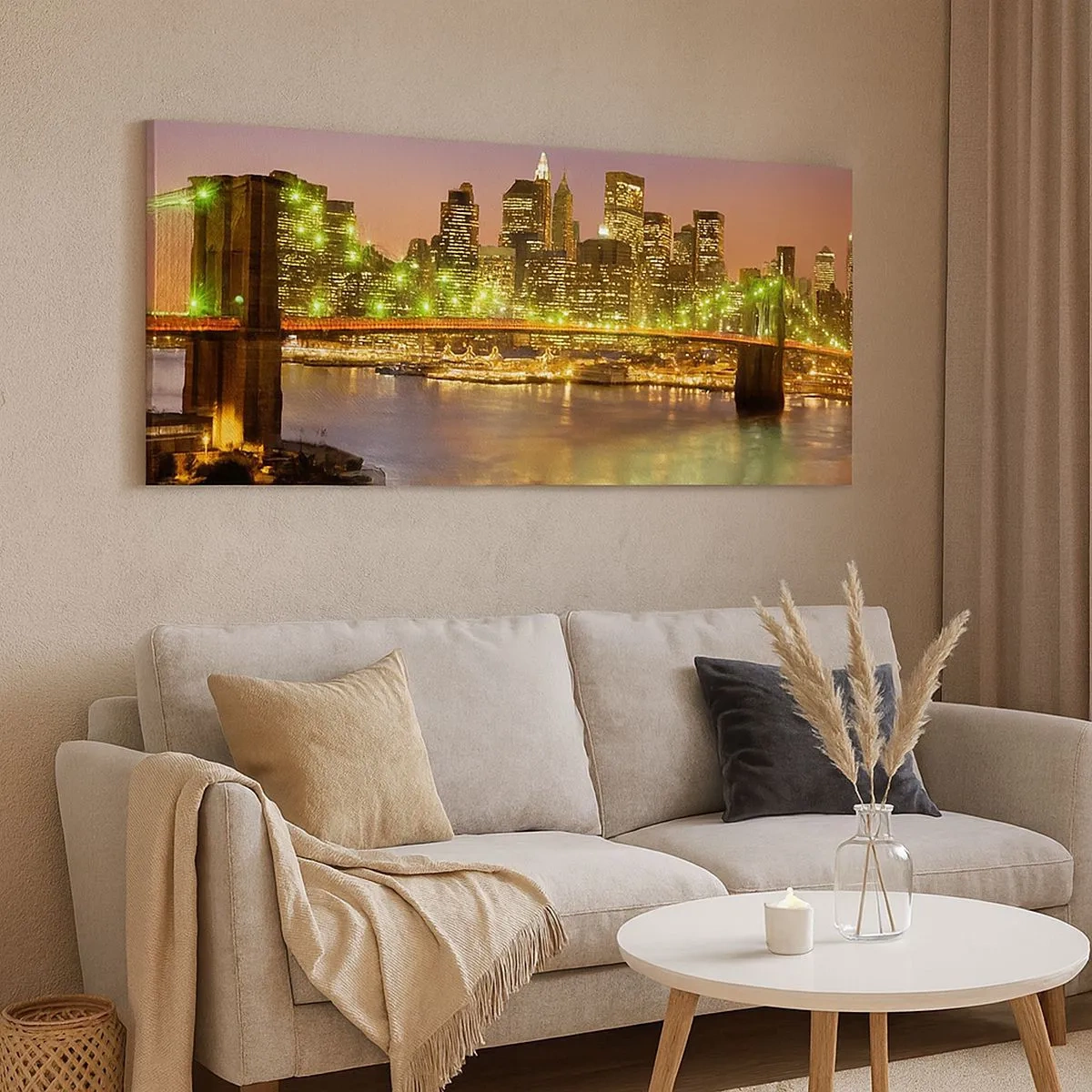 Obraz na płótnie - Tu światło nigdy nie gaśnie - 100x40 cm