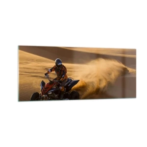 Obraz na szkle - Na falach piasku - 100x40 cm