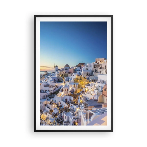 Plakat w czarnej ramie - Esencja greckości - 61x91 cm