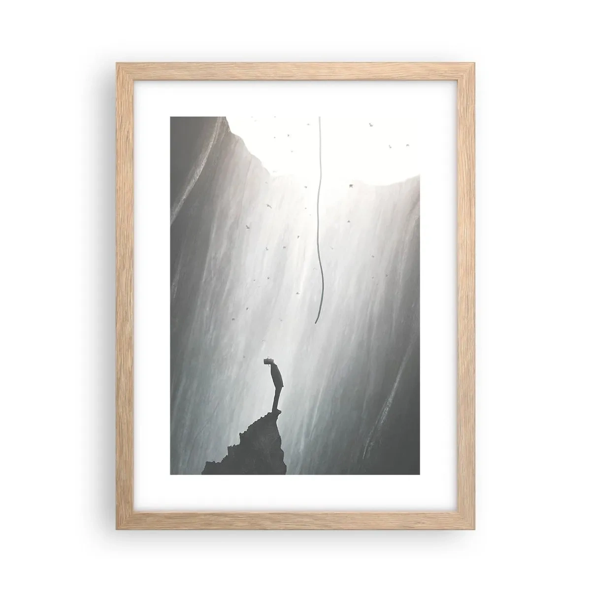 Plakat w ramie jasny dąb - Zawsze jest jakieś wyjście - 30x40 cm