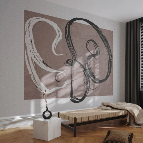 Fototapeta Premium Canvas - Kompozycja – poszukiwanie pełni - Minimalizm, Sztuka, Abstrakcja - 350x256 cm