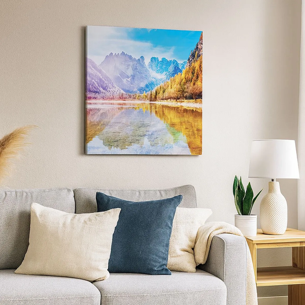 Obraz na płótnie - A w górach już jesień - 30x30 cm