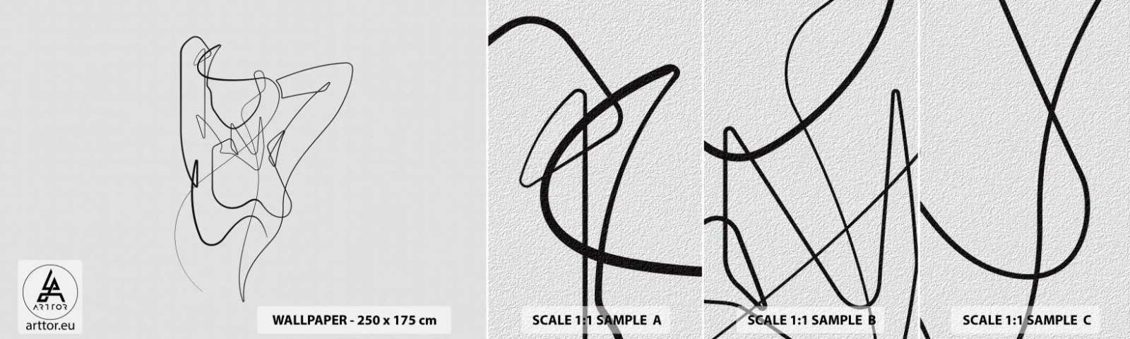 Fototapeta Próbka Samoprzylepna Deluxe Sticker - Naprawdę, jaka jesteś... - Abstrakcja, Ciało Kobiety, Grafika - 100x30 cm