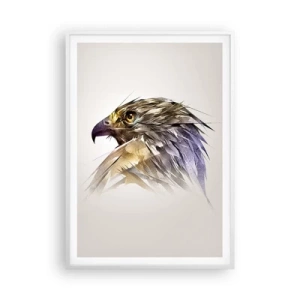 Plakat w białej ramie - Portret wojownika - 70x100 cm