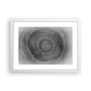 Plakat w białej ramie - Znak czasu - 40x30 cm