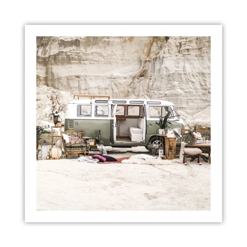 Plakat - Podróż czas zacząć - 60x60 cm