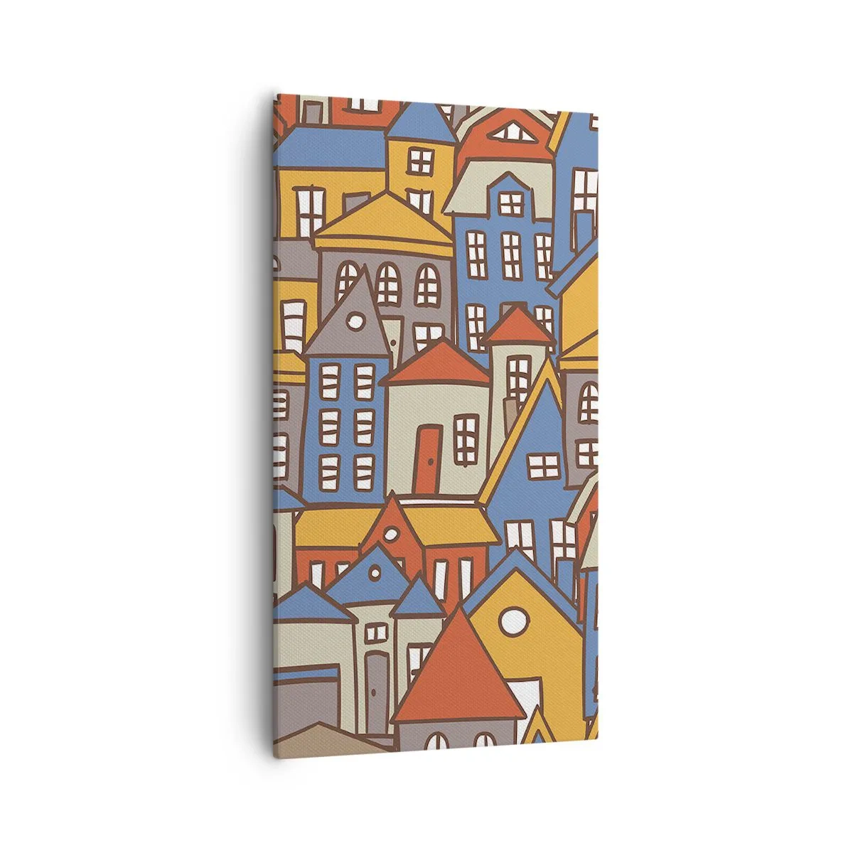 Obraz na płótnie - Za domem dom - 55x100 cm