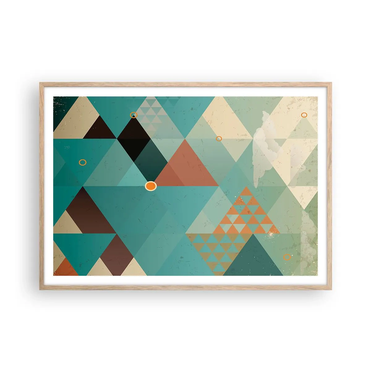 Plakat w ramie jasny dąb - Jedność wielości, wielość jedności - 100x70 cm