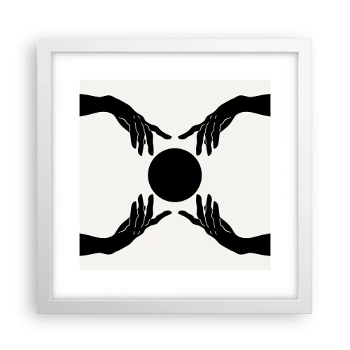Plakat w białej ramie - Tajemny znak - 30x30 cm