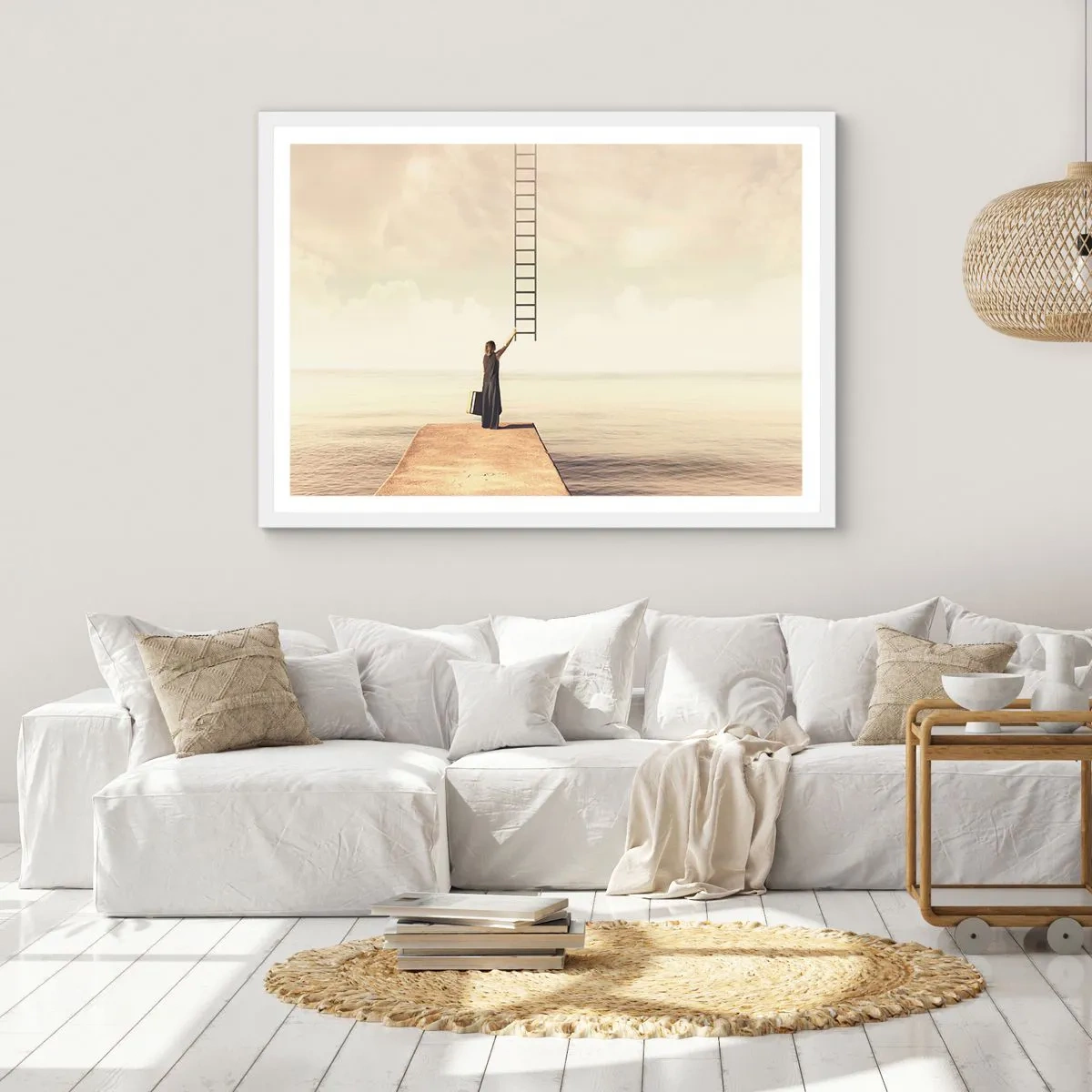 Plakat w białej ramie - Magiczna podróż - 91x61 cm