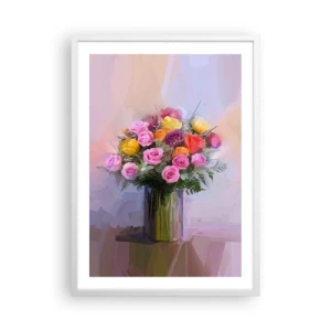 Plakat w białej ramie - Zatrzymane piękno - 50x70 cm