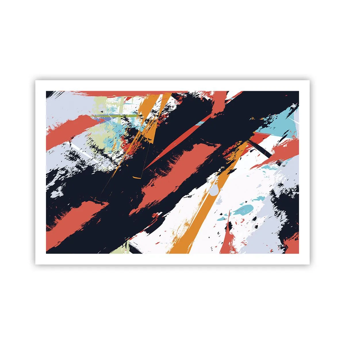 Plakat - Kompozycja dynamiczna - 91x61 cm