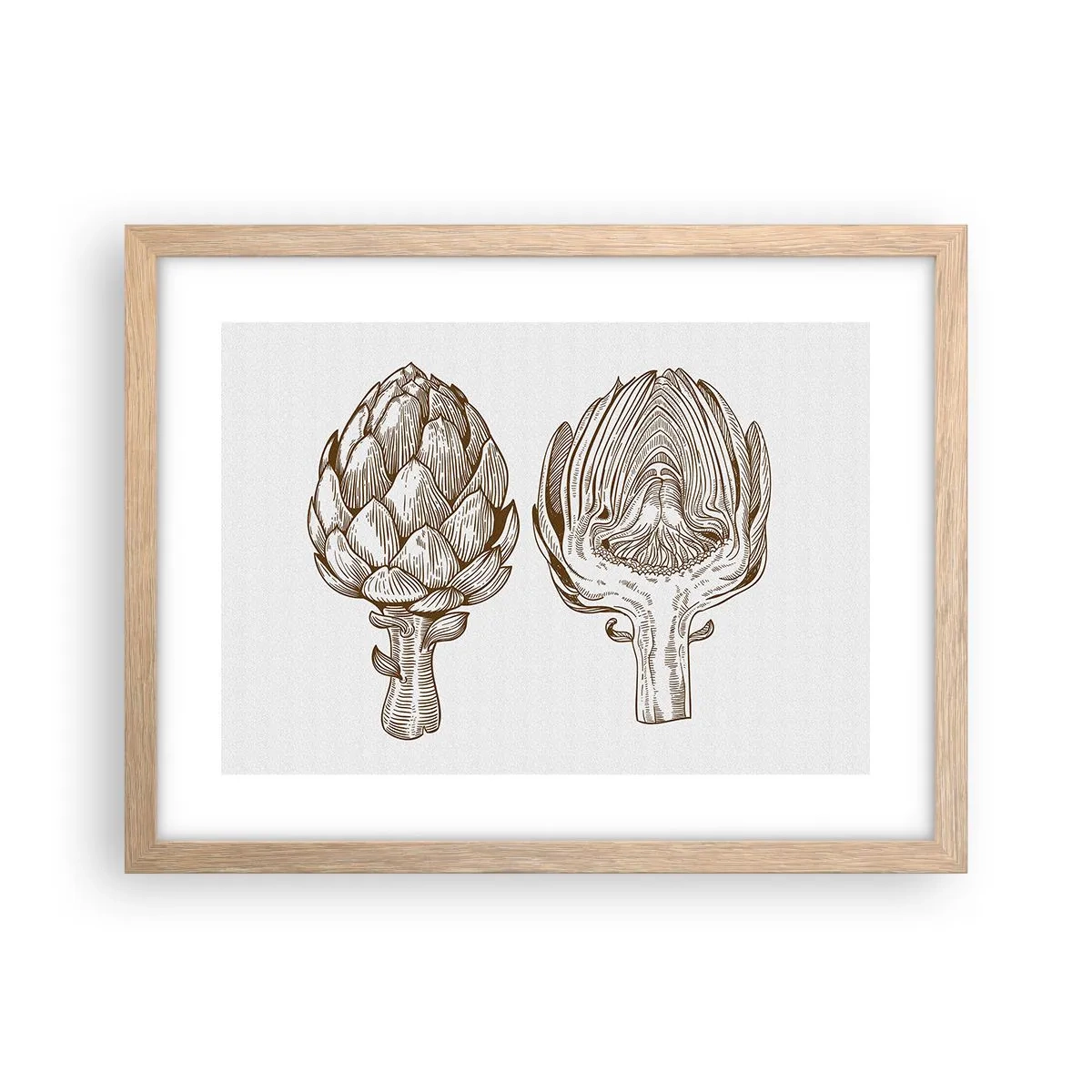 Plakat w ramie jasny dąb - Lekcja anatomii - 40x30 cm